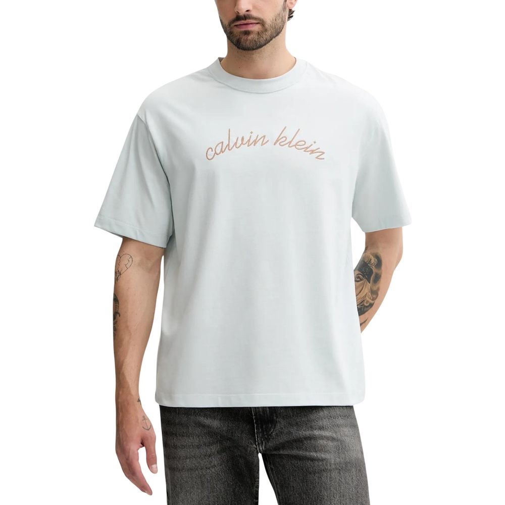Calvin Klein Jeans Blue Cotton T-Shirt
