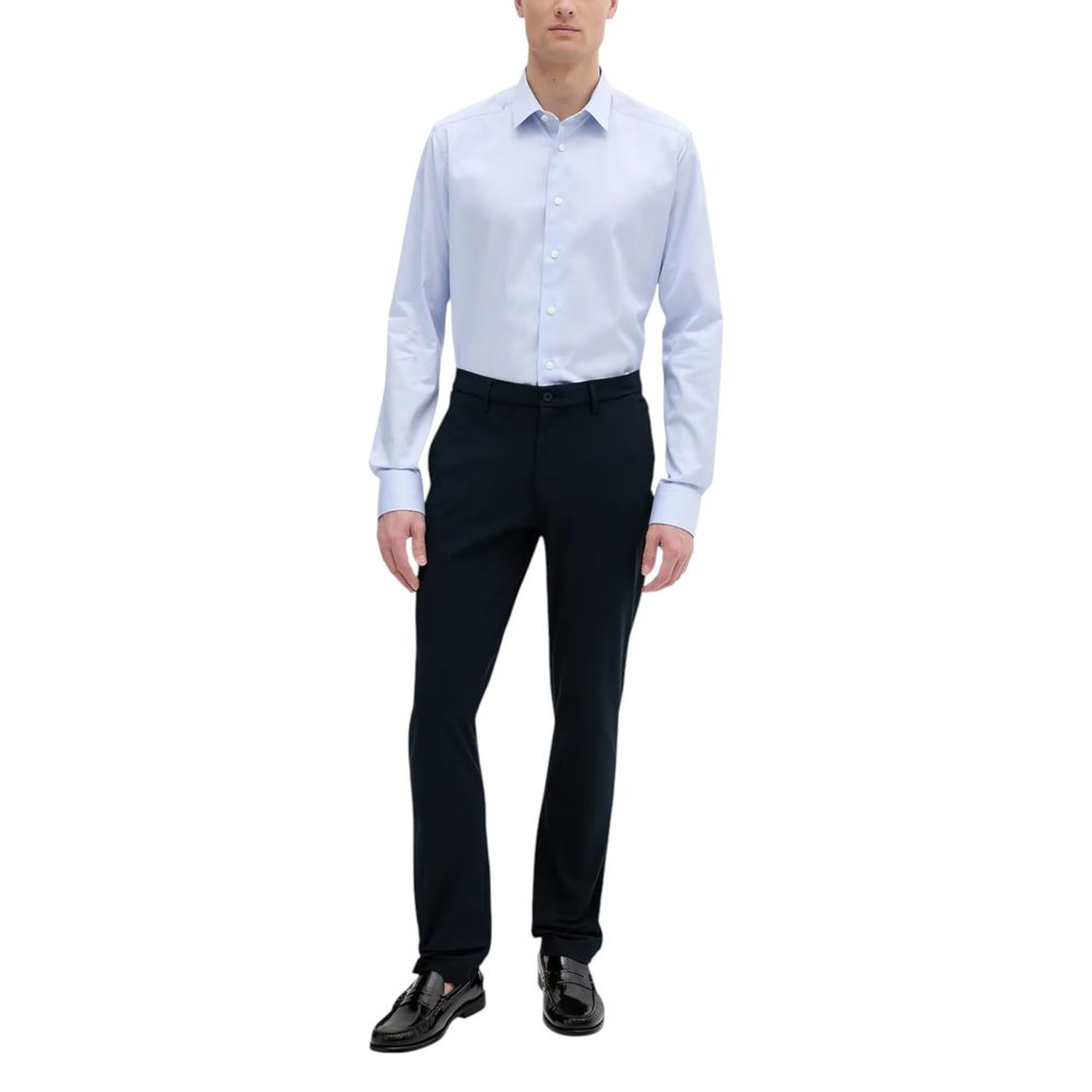 Tommy Hilfiger Blue Polyester Casual Pants