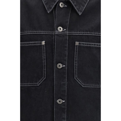Off-White Black Cotton Denim Jacket