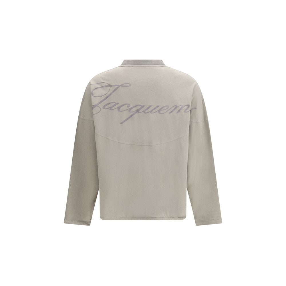 Jacquemus Gray Cotton Long Sleeve T-Shirt