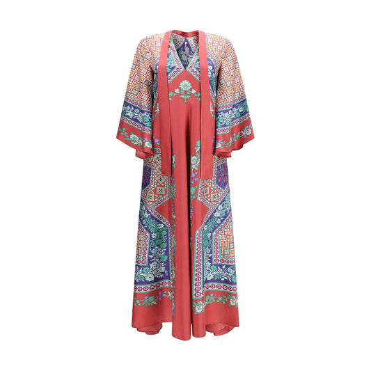 La Double J Multicolor Silk Casual Dress