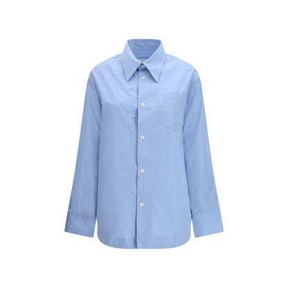 Ami Paris Blue Cotton Dress Shirt