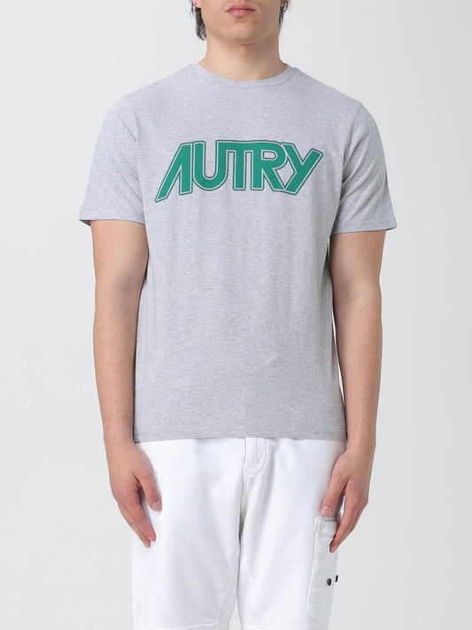 Autry Gray Cotton T-Shirt
