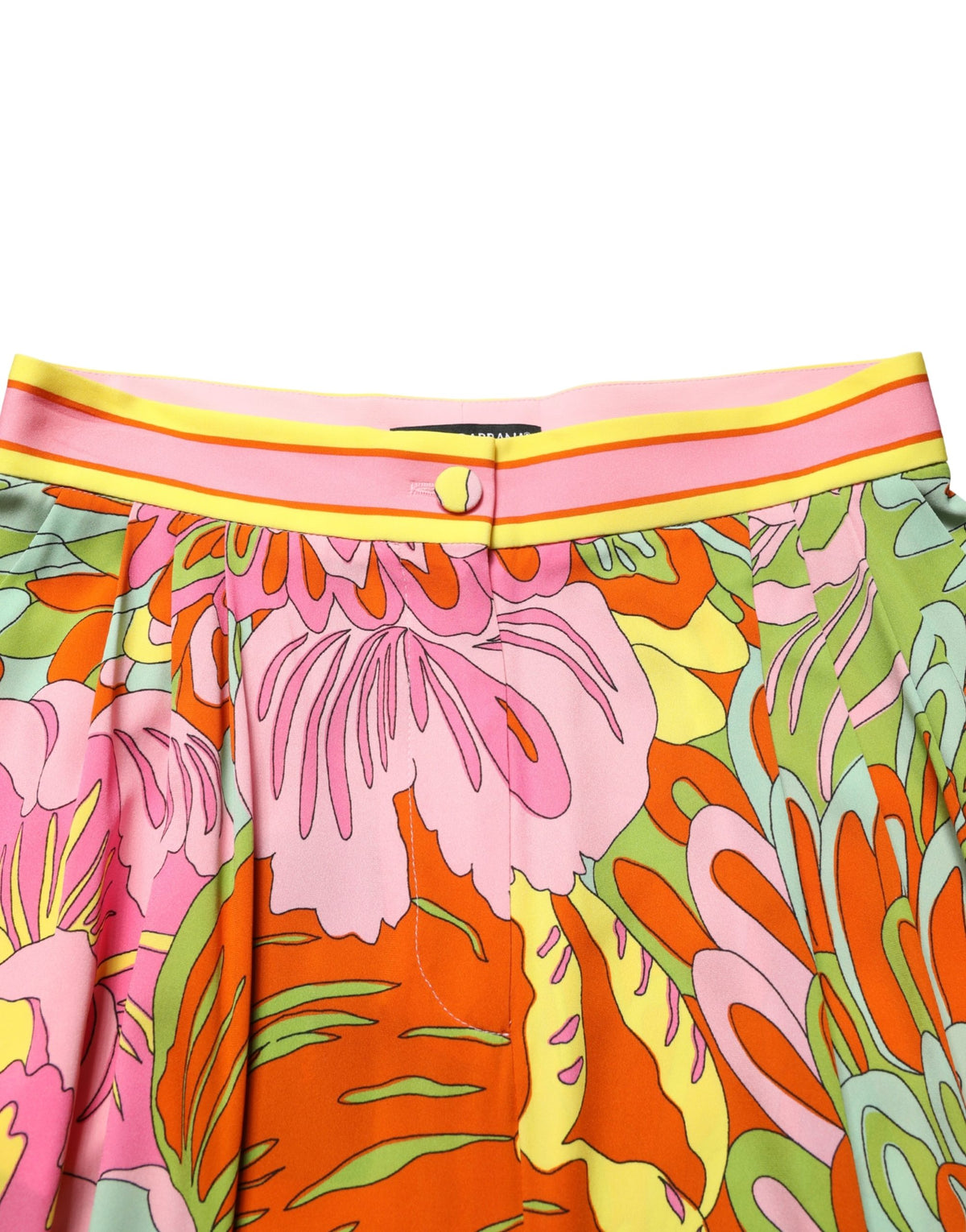 Dolce & Gabbana Cropped Hose mit mehrfarbigem Blumendruck
