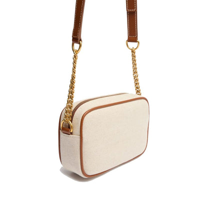 Balmain Brown Cotton Shoulder Bag
