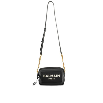 Balmain Black Cotton Shoulder Bag