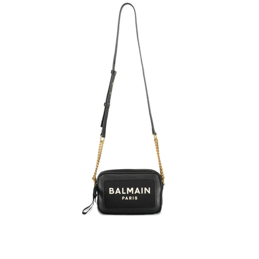 Balmain Black Cotton Shoulder Bag