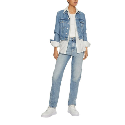 Calvin Klein Jeans Light Blue Cotton Skinny Jeans