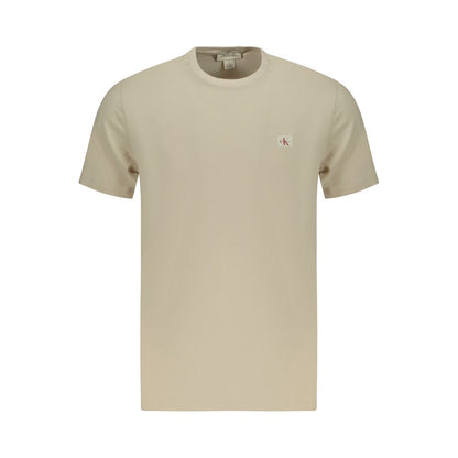 Calvin Klein Beige Cotton Men T-Shirt