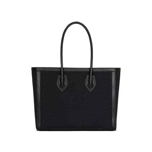 Balmain Black Cotton Shoulder Bag