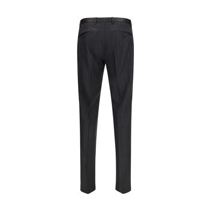 Dolce & Gabbana Black Wool Oves Aries Casual Pants