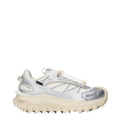 Moncler Gray Fabric Athletic Sneakers