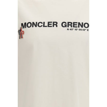 Moncler Grenoble White Cotton T-Shirt