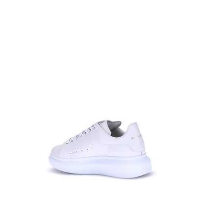 Alexander McQueen White Calf Leather Bos Taurus Platform Sneakers