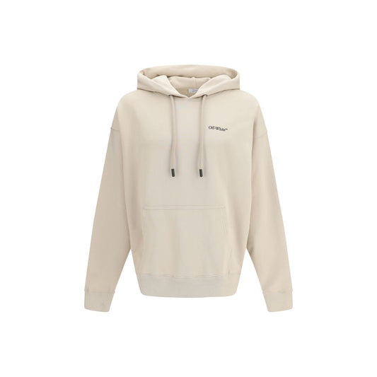 Off-White Beige Cotton Sweatshirt