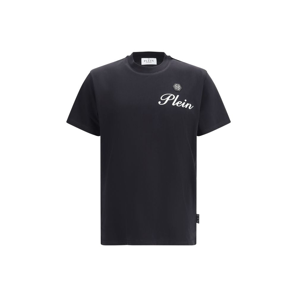 Philipp Plein Black Cotton T-Shirt