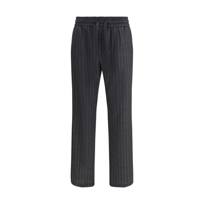 Dolce & Gabbana Gray Wool Oves Aries Casual Pants