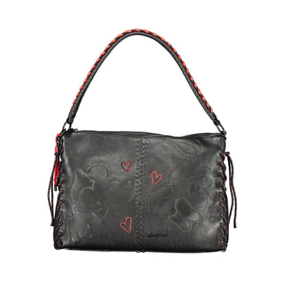 Desigual Nero Poliuretano Women Handbag