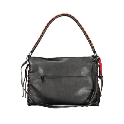 Desigual Nero Poliuretano Women Handbag
