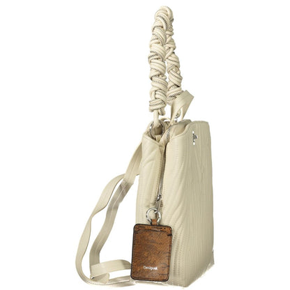 Desigual White Polyurethane Women Backpack