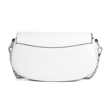 Michael Kors White Leather Shoulder Bag
