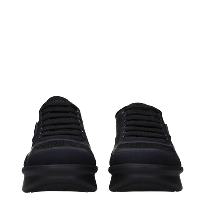 Prada Black Fabric Low Top Sneakers