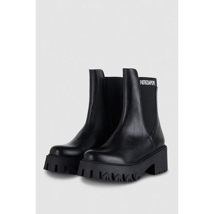 Patrizia Pepe Black Calfskin Ankle Boots