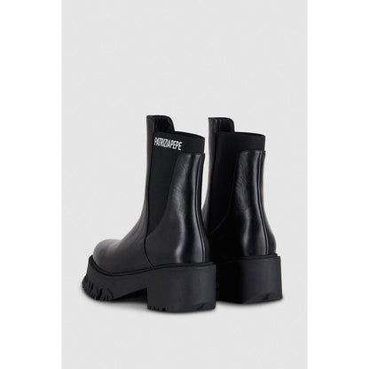 Patrizia Pepe Black Calfskin Ankle Boots