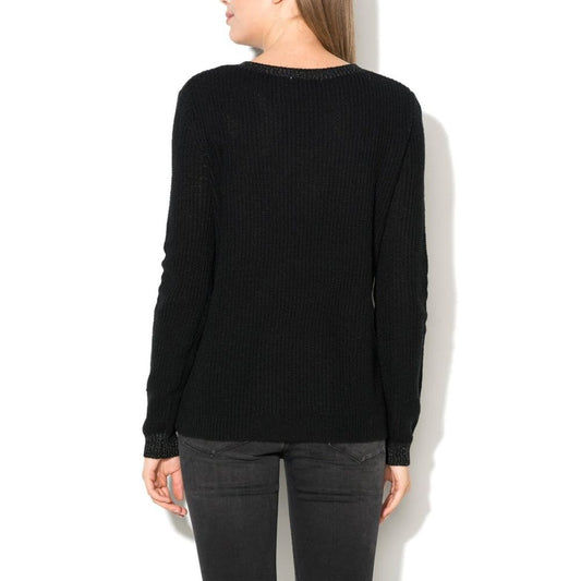 Gas Black Marabou Sweatshirt