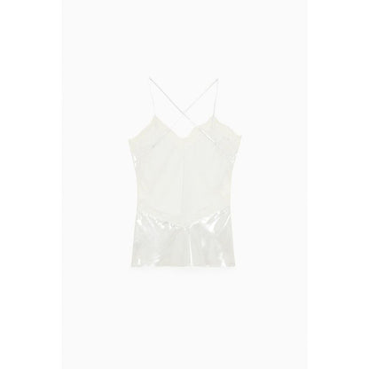 Patrizia Pepe Bicolor Polyester Tank Tops