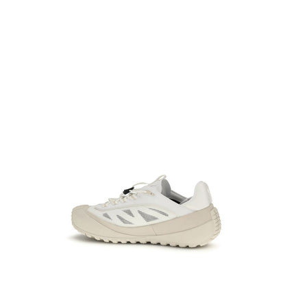 Moncler White Polyester Athletic Sneakers
