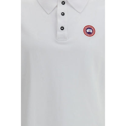 Canada Goose White Cotton Polo Shirt