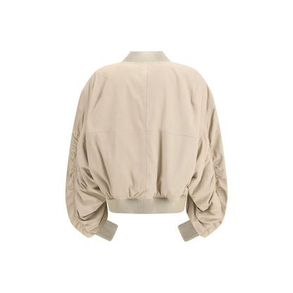 Rick Owens Beige Lamb Ovis Aries Aries Bomber