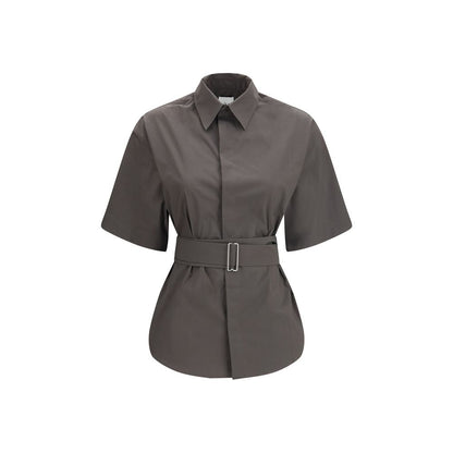 SA SU PHI Gray Cotton Shortsleeve Shirt