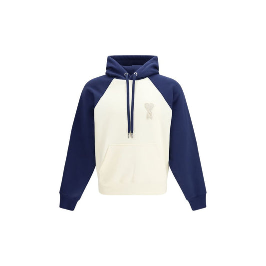 Ami Paris Blue Cotton Sweatshirt
