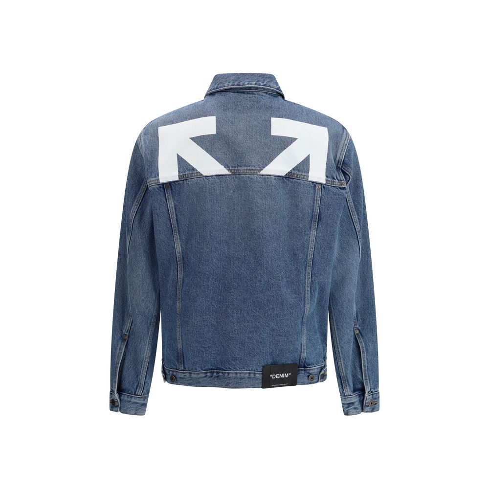 Off-White Blue Cotton Denim Jacket
