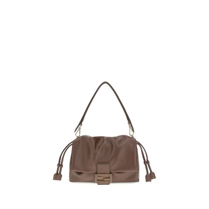 Fendi Brown Calf Leather Bos Taurus Shoulder Bag