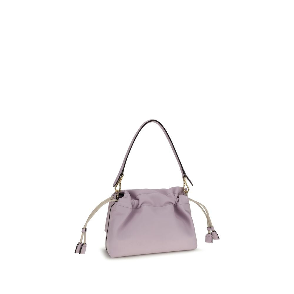 Fendi Purple Calf Leather Bos Taurus Shoulder Bag