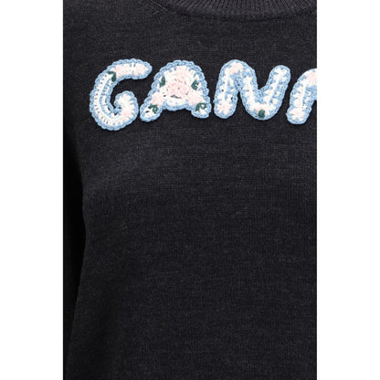Ganni Gray Wool Oves Aries Sweatshirt