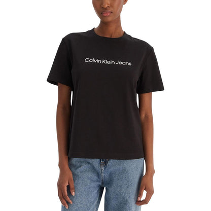 Calvin Klein Jeans Black Cotton T-Shirt