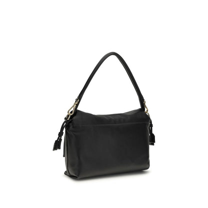 Fendi Black Calf Leather Bos Taurus Shoulder Bag