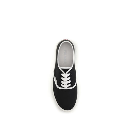Prada Black Cotton Athletic Sneakers