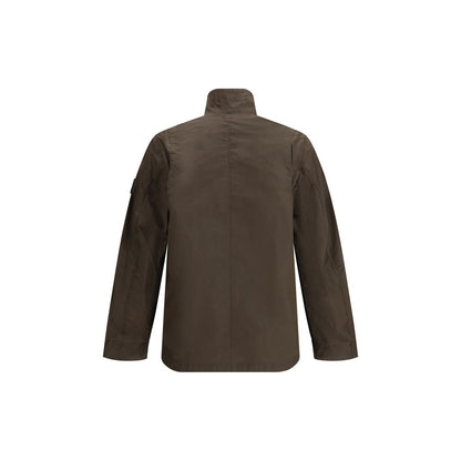 Stone Island Brown Polyester Rain Coat