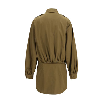 7FOR Brown Cotton Casual Dress