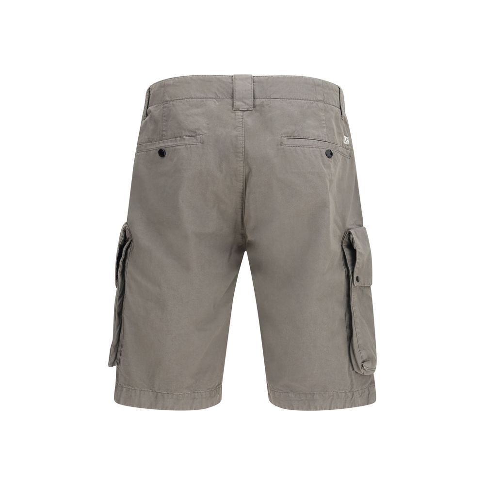 C.P. Company Gray Cotton Bermuda Shorts
