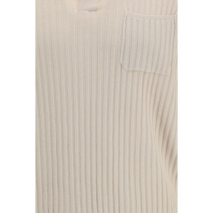 Roberto Collina Beige Cotton Polo Shirt