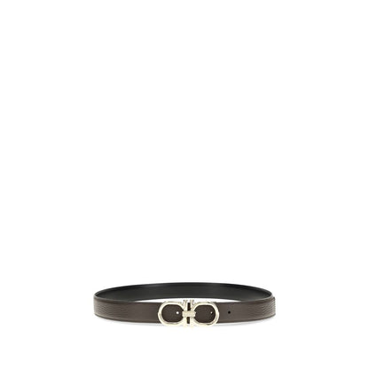 Ferragamo Brown Calf Leather Bos Taurus Regular Belt