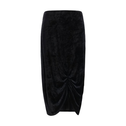 Valentino Garavani Black Viscose Long Skirt