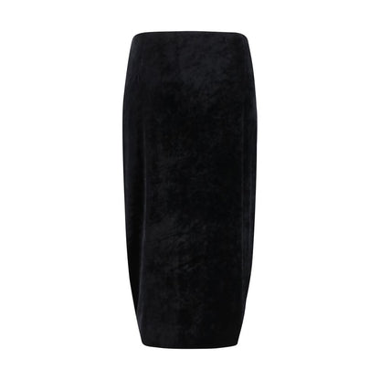 Valentino Garavani Black Viscose Long Skirt