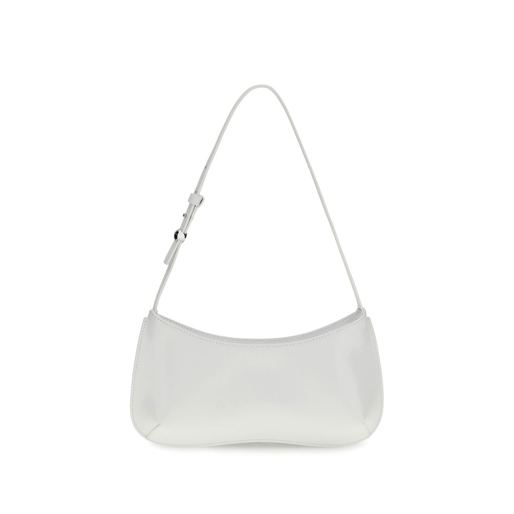 Jacquemus White Calf Leather Bos Taurus Shoulder Bag
